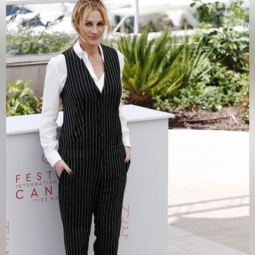 Frame wool pinstripe jumpsuit